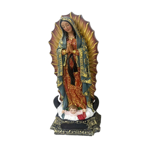 Regalo de Navidad, Figura Religiosa, Sagrada <span class=keywords><strong>Familia</strong></span>, Estatua Mexicana de la Virgen María, Decoración del Hogar, Escultura de la Virgen de Guadalupe, Artesanía de Resina - Product Image 6