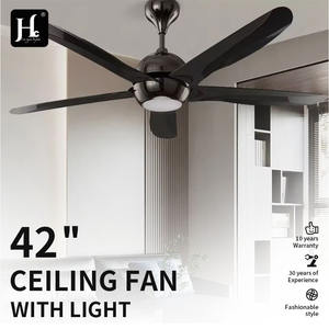 Ventilador de Techo Moderno Inteligente de Perfil Bajo de 52 Pulgadas con Luz LED, 5 Aspas, Motor de CC para Ventilación Interior y Exterior, Color Negro - Product Image 2