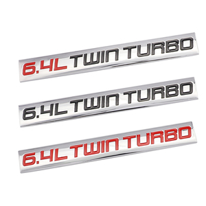 Supercharged 6.4l Twin <span class=keywords><strong>Turbo</strong></span> biểu tượng 3D xe huy hiệu thay thế cho V8 Dodge Srt Challenger Sticker bán buôn cho tự động phụ kiện - Product Image 1