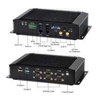 Mini-ordinateur industriel i5-8265u quad core mini pc i7 8565u win10 pro 2 * ddr4 GPIO 6COM HD VGA 3G/4G wifi PC