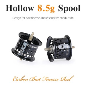 Carrete de Pesca Tsu Dark Wolf, 50 mm, Fibra de Carbono, Relación 7.1:1, Freno Magnético - Product Image 5