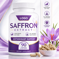 Capsules d'extrait de safran en marque blanche OEM sans sucre pour améliorer la mémoire, le sommeil et la gestion du poids – Supplément pour adultes – Fabricant en gros