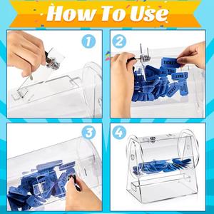 Caja Acrílica Transparente Personalizada para Sorteos, Juegos de Lotería, Bingo, Bolas de Lotería, Boletos de Rifa - Product Image 5