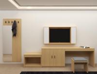Hotel-TV-Schrank-Kombinationsset Maßgefertigte Gästezimmer-Aufbewahrungsmöbel Direkt vom Hersteller für Hotel-, Resort- und Apartment-Projekte
