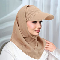 Nouveau Ensemble Chapeau et Foulard Traditionnel en Polyester Respirant et Chauffant pour Femme Musulmane – Accessoires Hijab