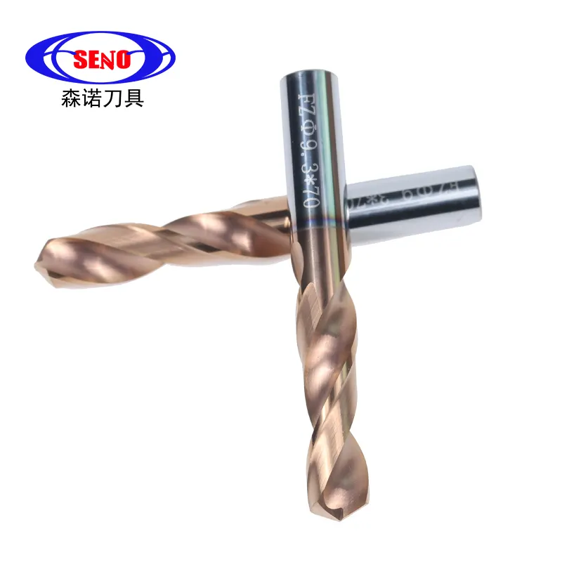 CNC Drilling Tools Coolant Indexable Straight Shank Tungsten Carbide Twist Drill Bits