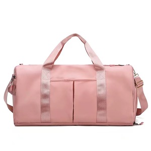 Sac de <span class=keywords><strong>sport</strong></span> Logo personnalisé unisexe imperméable Yoga Gym Sacs de <span class=keywords><strong>sport</strong></span> <span class=keywords><strong>Sport</strong></span> Polyester sec et humide Sac polochon rose - Product Image 2