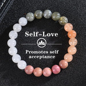 Sang Trọng Unisex 7 <span class=keywords><strong>Chakra</strong></span> Pha Lê Đính Cườm Vòng Đeo Tay Phong Thủy <span class=keywords><strong>Reiki</strong></span> Năng Lượng Bảo Vệ Thiền Yoga Hình Học Tinh Thần Vòng Đeo Tay - Product Image 3