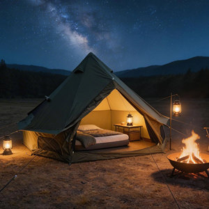 Promotion Été 2026 MQ MGB Tente Cloche 4 Saisons 9,8 pieds en Oxford Vert Imperméable, Yurt de Glamping avec Emplacement pour Poêle, pour Famille de 4 Personnes - Product Image 2