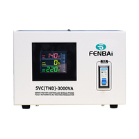 Stabilisateur de tension monophasé haute précision FENBAI 3KVA 220V, type régulateur à servomoteur