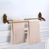 Ensemble d'accessoires sanitaires pour salle de bain en métal brossé, porte-serviettes mural en aluminium bronze antique