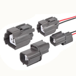 自動車ワイヤーハーネスアセンブリ2Pオートコネクタ6189-0129 6181-0070 PBTブリットメッキ銅0.5mm - Product Image 1