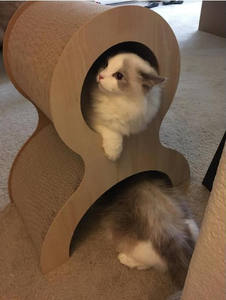 Catopia Moderne Luxe <span class=keywords><strong>Cat</strong></span> Scratcher House Classic Kartonnen Kat <span class=keywords><strong>Lounge</strong></span> Met Sisal Krabplank Voor Kat Spelen - Product Image 3