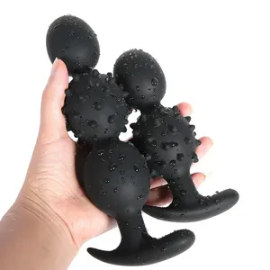 Perlas anales de silicona con bola incorporada, masajeador de próstata, juguetes de masturbación para adultos - Product Image 1