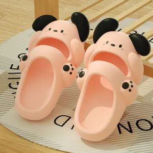 Cartoon Shoes Charms Wholesale,New EVA Cute Dog Slippers Female Summer Outwear Couple Home Anti slip and Odor Cooling Slippers