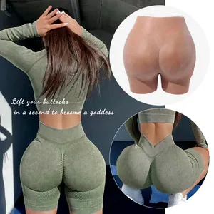 ONEFENG Men Silicone Hip Pad Enhanced Thicken Vagina Trousers Cosplay Dress-up Big Ass Underwear Plus Oversized Silicone Pants