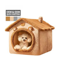 Maisonnette d'intérieur détachable pour petits chiens et chats avec parois amovibles et doublure confortable – Vente en gros