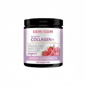 Il nostro supplemento marino della polvere del collagene di marca contiene la biotina, la vitamina C e la melatonina - Product Image 1