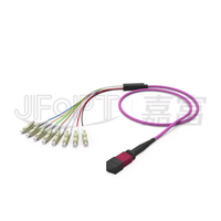 Câble de dérivation MPO MTP vers LC OM3 OM4 8 fibres multimode à faible perte 0,9 mm pour centre de données