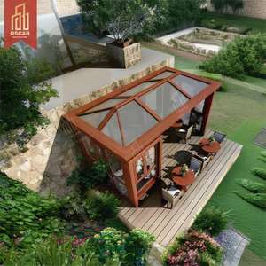 <span class=keywords><strong>Serre</strong></span> <span class=keywords><strong>murale</strong></span> cadre en aluminium toit en verre trempé toit en <span class=keywords><strong>polycarbonate</strong></span> <span class=keywords><strong>jardin</strong></span> patio balcon verdure décor véranda - Product Image 1