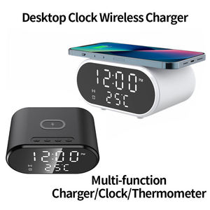 Reloj Digital Multifuncional con Alarma, Cargador Inalámbrico y Altavoz 3 en 1, Compatible con Teléfonos Android - Product Image 3