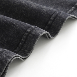 Made USA T-shirt à col roulé tricoté de coupe régulière pour homme 230 grammes Polyester/coton Logo personnalisable Drop - Product Image 5