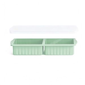 Wholesale Kitchen Tools Multipurpose <b>Stackable</b> Silicone Freezer <b>Food</b> <b>Storage</b> <b>Containers</b> Tray with Lid for Soup Ice Cubes - Product Image 3