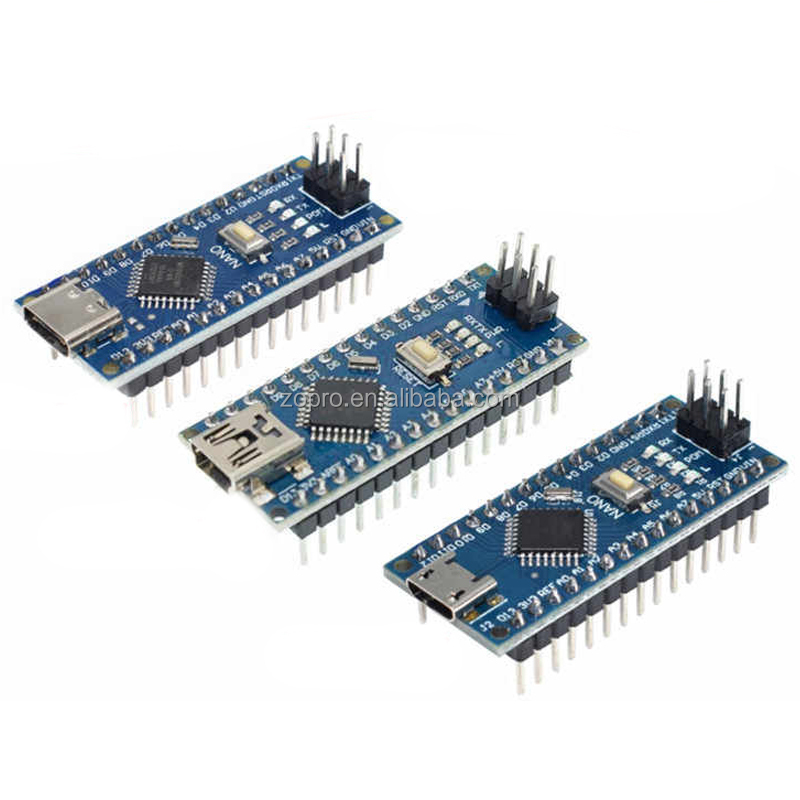 <strong>Electronic</strong> Building Blocks Mini/Type-C/Micro Arduinos Nano V3.0 Soldering With Cable CH340G Atmega328P Module <strong>Development</strong> Boards