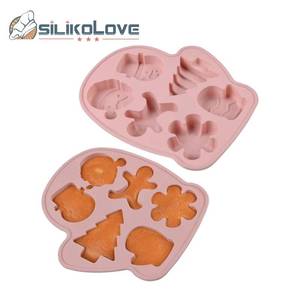 Popular Product 2025 Christmas <b>Silicone</b> Cake Round Chocolate Tree and Snowflake Mold DIY - Product Image 1