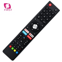 Control Remoto Universal para Televisor Inteligente Changhong con Teclas de Netflix y YouTube, Teclado de Silicona Plástica, Soporte de Voz RF, Código Fijo