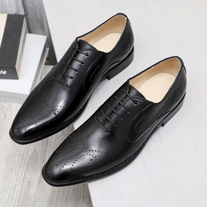 Zapatos de Vestir Estilo Brogue para Hombre 2025, Oxfords de Cuero Genuino, Suela Antideslizante, Impermeables, Formales, de Alta Calidad - Product Image 3