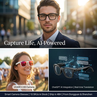 Lunettes Intelligentes Technologiques 1300w Pixels Rechargeables avec Reconnaissance d'Image WiFi, Étanchéité IPX-5 et Assistant IA