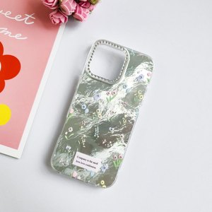 Nuovo in polvere piccola custodia per telefono <span class=keywords><strong>con</strong></span> increspatura floreale ad acqua per <span class=keywords><strong>iPhone</strong></span> 16 15 14 13 12 Pro Max <span class=keywords><strong>con</strong></span> copertura a farfalla a schermo intero - Product Image 5