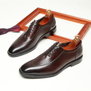 Chaussures habillées de luxe britanniques de qualité supérieure pour hommes, en cuir véritable, à lacets, mocassins plats, pour fêtes et mariages, type Richelieu - Product Image 6
