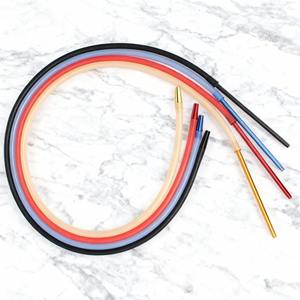 Mangueras de Plástico para Narguile con Mango de Aluminio y Silicona Resistente, Color Marrón, para Pipa de Shisha, Bar, Fiesta, Accesorios para Fumar - Product Image 4