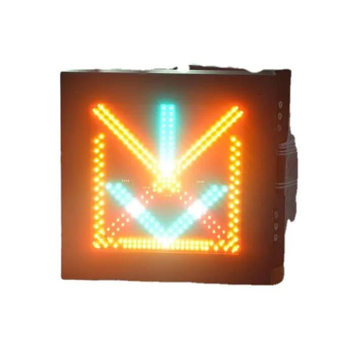 Señal led de tráfico, señal de flecha, control de carril, izquierda y derecha, tablero led, señal de mensajero variable