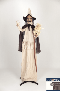 74.8'' Handheld <strong>Wand</strong> Standing Animated <strong>Witch</strong> Halloween Talking &amp; Moving Decor with Hat - Product Image 3