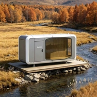 Maison préfabriquée de luxe Royalstar F16 en aluminium et acier, maison capsule de 20 pieds pour hôtel, bureau, centre commercial et usage en station balnéaire