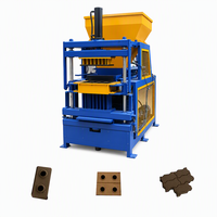 Machine automatique de fabrication de blocs hydrauliques RPT4-10, 11 kW, 7680 briques par 8 heures, machine à briques emboîtables