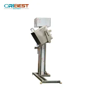 Automatic Meat Hopper Trolley Elevator Meat Cart Bin Hoist Lifting Machine With Lifter For Meat Bins
