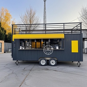 Tùy chỉnh 5.5m <span class=keywords><strong>container</strong></span> bar sân thượng sử dụng bia cà phê thực phẩm kiốt nhà bếp nhà di động nhà để bán - Product Image 1