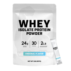 Vitahealth OEM ODM <span class=keywords><strong>Prix</strong></span> de gros Poudre d'isolat de protéine de lactosérum Poudre riche en protéines pour hommes et femmes Soutient la croissance musculaire - Product Image 1