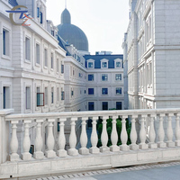 Vente directe d'usine, balustrade en GRC, garde-corps orné, design sculpté, villa de luxe, balcon, balustrade, clôture