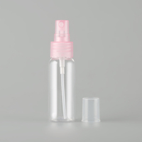 Flacon pulvérisateur cosmétique en plastique PET rose de 30 ml, flacons en plastique pour le visage