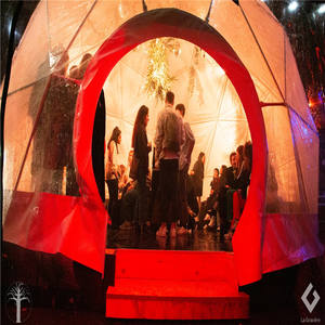 Tenda a cupola in PVC impermeabile effetto specchio - Product Image 3