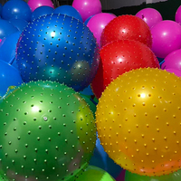 Ballon de Pilates en PVC avec logo personnalisé, 55 cm, 65 cm, 75 cm, 85 cm, 95 cm, 110 cm, ballon de massage épaissi pour équipement d'exercice, ballon d'équilibre pour le yoga