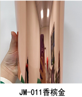 Film plastique opaque souple PP/PET/PVC doré/argenté, effet miroir holographique iridescent moderne pour la décoration intérieure, hôpitaux et hôtels
