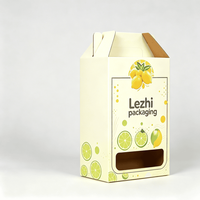 Caja de Cartón Corrugado Reciclable para Bebidas y Té, con Asa, para Llevar, Venta Directa, Portavasos para Café, al por Mayor