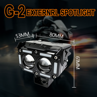Projecteur LED 20W à 2, 3, 4, 5 ou 6 lentilles, nouvelle arrivée, vente en gros usine JHS, pour moto, camions et véhicules tout-terrain