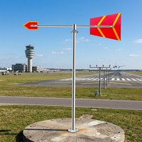 Vane à vent en métal de haute qualité, instrument de mesure de la direction du vent avec roulement à billes à gorge profonde, utilisation toute saison